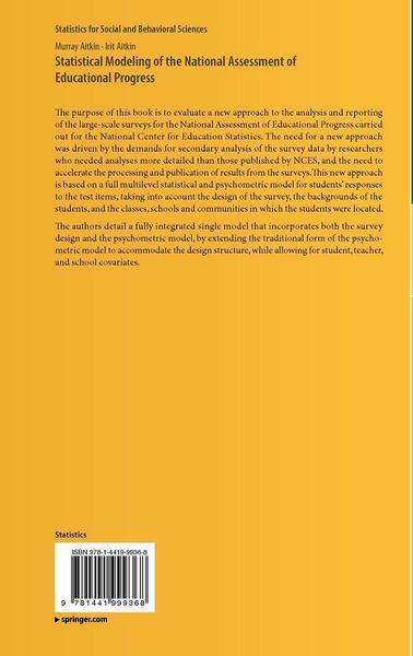 Produktbild: Statistical Modeling of the National Assessment of Educational Progress