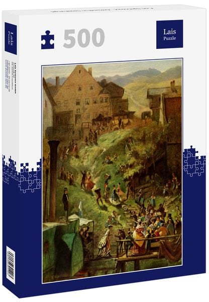 Lais Puzzle Carl Spitzweg - Ankunft in Seeshaupt 500 Teile