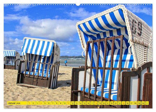 Produktbild: Erlebnis Ostseek&uuml;ste - zwischen Wismarer Bucht und Usedom (Wandkalender 2026 DIN A2 quer), CALVENDO Monatskalender