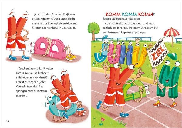 Produktbild: Lesel&ouml;wen ABC-Geschichten - Alle Buchstaben, fertig, los!