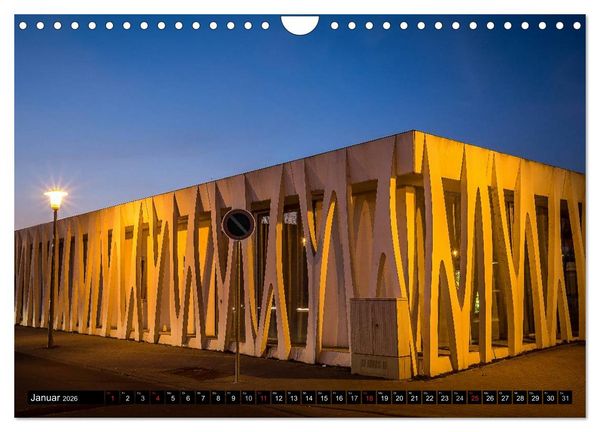 Produktbild: Mannheim Modern. Zeitgen&ouml;ssische Architektur in der Quadratestadt. (Wandkalender 2026 DIN A4 quer), CALVENDO Monatskalender