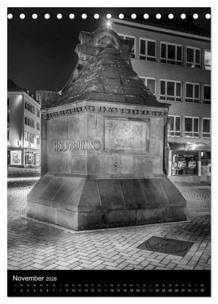 Produktbild: Heilbronn bei Nacht 2 (Tischkalender 2026 DIN A5 hoch), CALVENDO Monatskalender