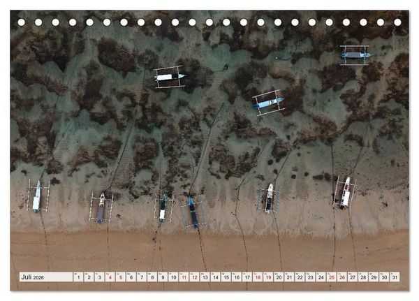 Produktbild: Indonesien von oben - spektakul&auml;re Landschaften aus der Vogelperspektive (Tischkalender 2026 DIN A5 quer), CALVENDO Monatskalender