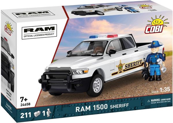 Produktbild: COBI 24658 - RAM 1500 Sheriff, Bausatz 1:35, 211/1 Klemmbausteine