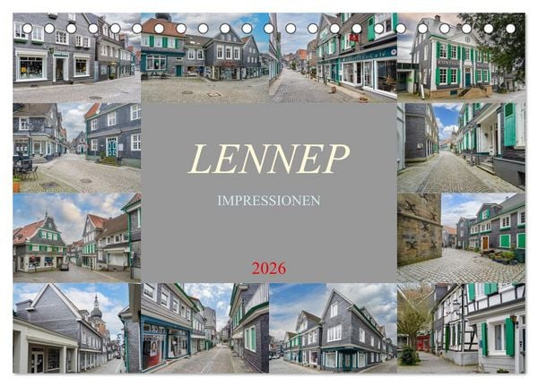 Produktbild: Lennep Impressionen (Tischkalender 2026 DIN A5 quer), CALVENDO Monatskalender