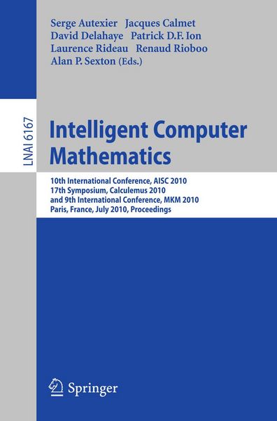 Produktbild: Intelligent Computer Mathematics