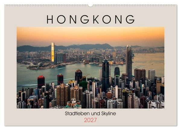 Produktbild: HONGKONG Skyline und Stadtleben (Wandkalender 2027 DIN A2 quer), CALVENDO Monatskalender