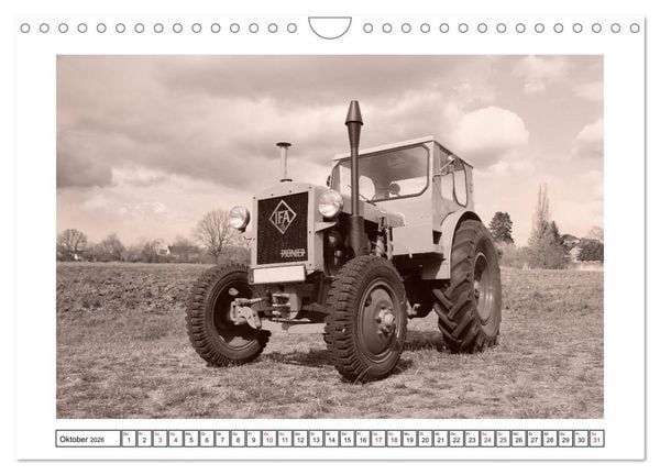 Produktbild: Von Lanz Bulldog bis Hanomag Traktor - Klassiker 1926 - 1975 (Wandkalender 2026 DIN A4 quer), CALVENDO Monatskalender
