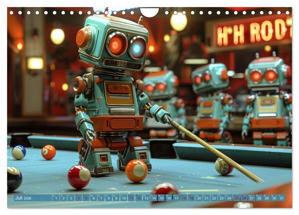 Produktbild: Neues aus dem Roboter Sport Club (Wandkalender 2026 DIN A4 quer), CALVENDO Monatskalender