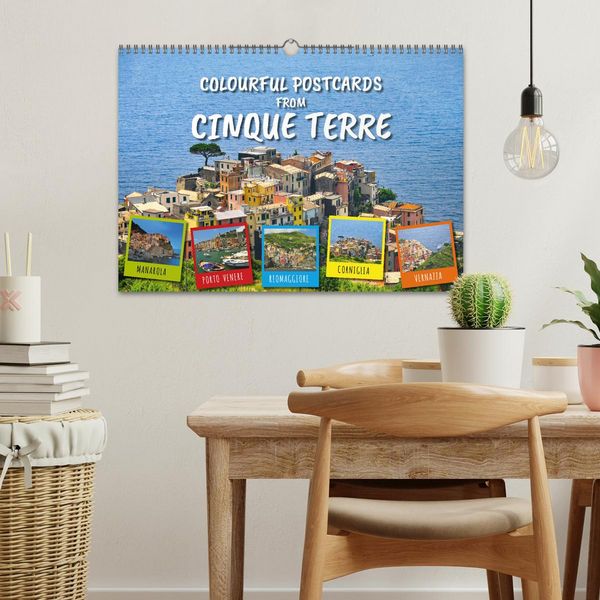 Produktbild: Colourful Postcards from Cinque Terre (Wall Calendar 2026 DIN A3 landscape), CALVENDO 12 Month Wall Calendar