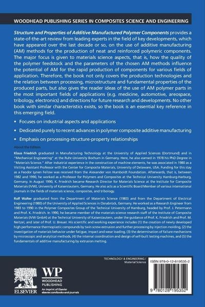 Produktbild: Structure and Properties of Additive Manufactured Polymer Components