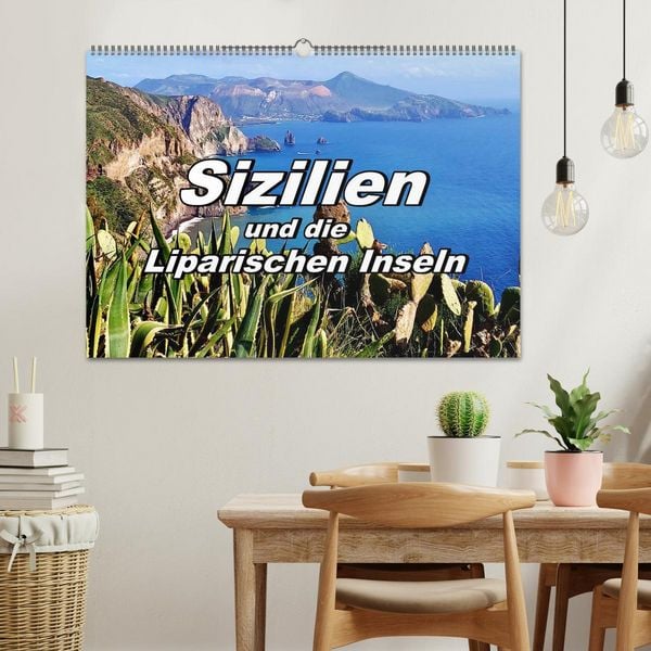 Produktbild: Sizilien und die Liparischen Inseln (Wandkalender 2026 DIN A2 quer), CALVENDO Monatskalender