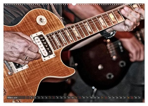 Produktbild: E-Gitarren - einfach cool (Wandkalender 2026 DIN A2 quer), CALVENDO Monatskalender