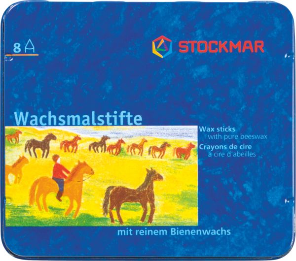 Produktbild: Wachsmalstift Stockmar 8er sort