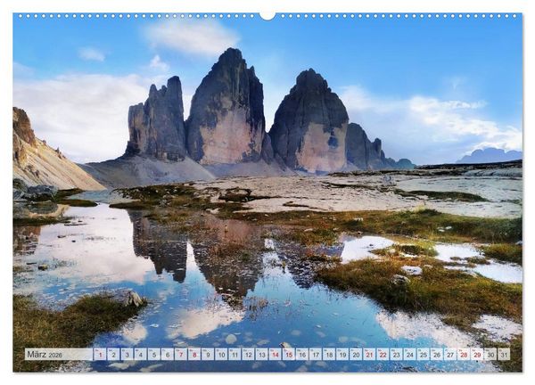 Produktbild: Berge - Die sch&ouml;nsten Gipfel der Welt (Wandkalender 2026 DIN A2 quer), CALVENDO Monatskalender