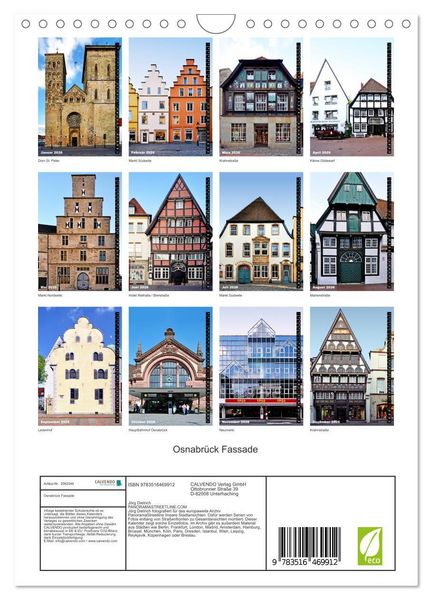 Produktbild: Osnabr&uuml;ck Fassade (Wandkalender 2026 DIN A4 hoch), CALVENDO Monatskalender