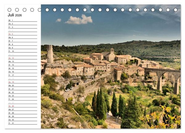 Produktbild: Languedoc-Roussillon - unter der Sonne des Midi (Tischkalender 2026 DIN A5 quer), CALVENDO Monatskalender