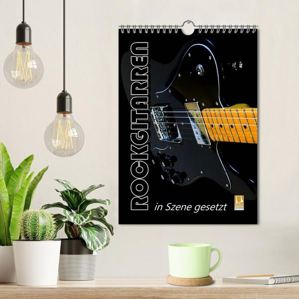 Produktbild: ROCKGITARREN in Szene gesetzt / Geburtstagskalender (Wandkalender 2026 DIN A4 hoch), CALVENDO Monatskalender