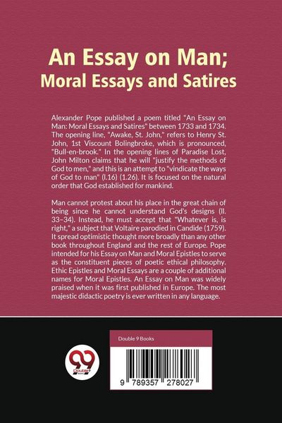 Produktbild: An Essay on Man; Moral Essays and Satires