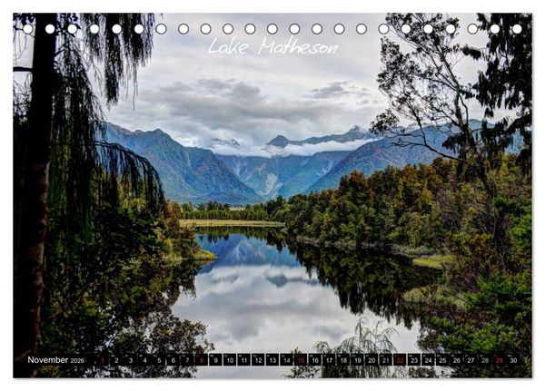 Produktbild: Neuseeland (Tischkalender 2026 DIN A5 quer), CALVENDO Monatskalender