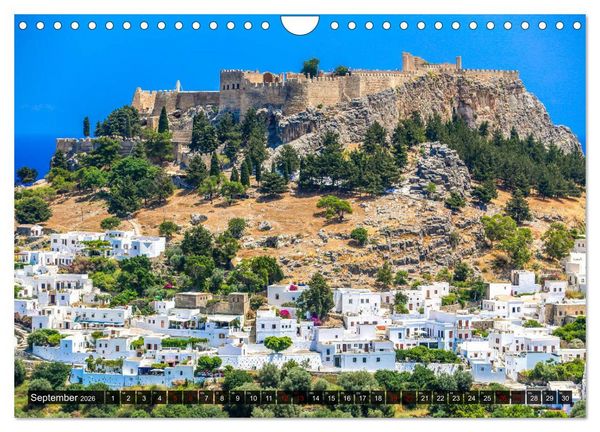 Produktbild: Idyllisches Rhodos (Wandkalender 2026 DIN A4 quer), CALVENDO Monatskalender