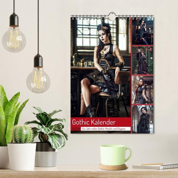 Produktbild: Gothic Kalender - Ein Jahr voller Gothic-Mystik und Eleganz (Wandkalender 2026 DIN A4 hoch), CALVENDO Monatskalender
