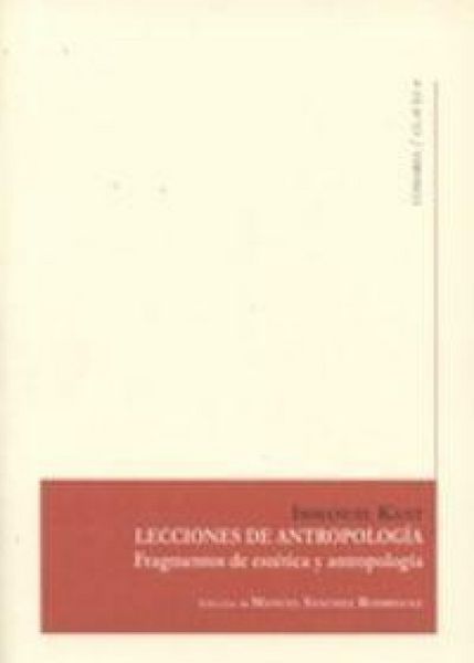Produktbild: Lecciones de antropolog&iacute;a : fragmentos de est&eacute;tica y antropolog&iacute;a