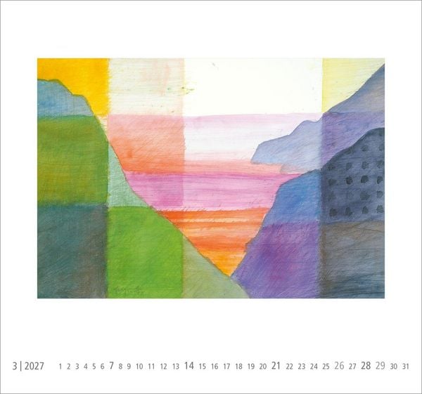 Produktbild: Postkartenkalender 2027: Neue Horizonte