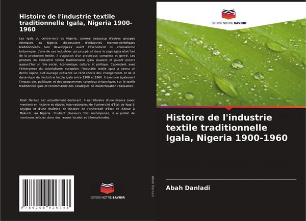 Produktbild: Histoire de l'industrie textile traditionnelle Igala, Nigeria 1900-1960