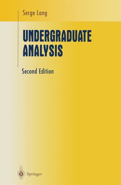 Produktbild: Undergraduate Analysis