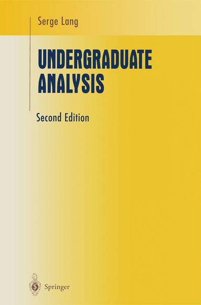 Produktbild: Undergraduate Analysis