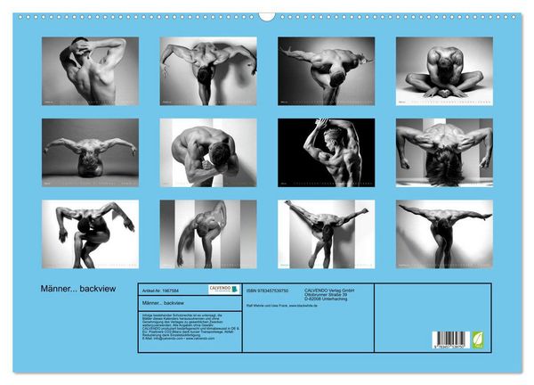 Produktbild: M&auml;nner... backview (Wandkalender 2026 DIN A2 quer), CALVENDO Monatskalender