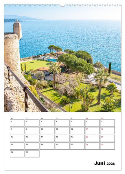 Produktbild: C&ocirc;te d&rsquo;Azur - Reiseziel am Mittelmeer (hochwertiger Premium Wandkalender 2026 DIN A2 hoch), Kunstdruck in Hochglanz