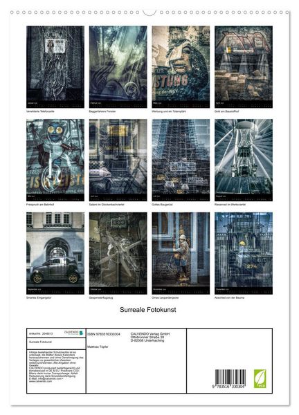 Produktbild: Surreale Fotokunst (hochwertiger Premium Wandkalender 2026 DIN A2 hoch), Kunstdruck in Hochglanz