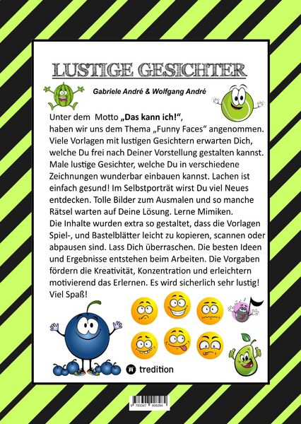 Produktbild: Craftbook - Kreatives Zeichnen - Lustige Gesichter und Mimiken - R&auml;tsel - Tolle Malvorlagen - Selbstportr&auml;t
