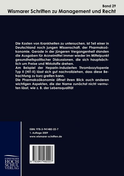Produktbild: Die Kosten der Heparininduzierten Thrombozytopenie (HIT-II)