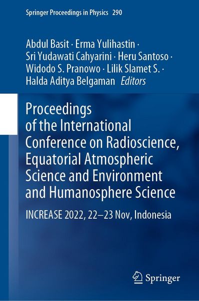 Produktbild: Proceedings of the International Conference on Radioscience, Equatorial Atmospheric Science and Environment and Humanosphere Science