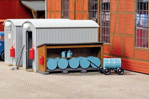 Produktbild: Auhagen 11478 H0 Wellblechschuppen &Ouml;llager