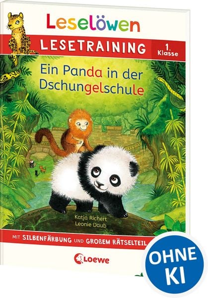Produktbild: Lesel&ouml;wen Lesetraining 1. Klasse - Ein Panda in der Dschungelschule