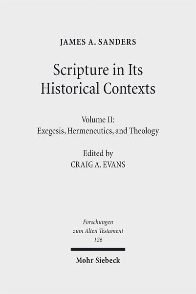Produktbild: Scripture in Its Historical Contexts