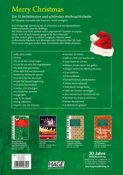 Produktbild: Merry Christmas f&uuml;r B-Instrumente