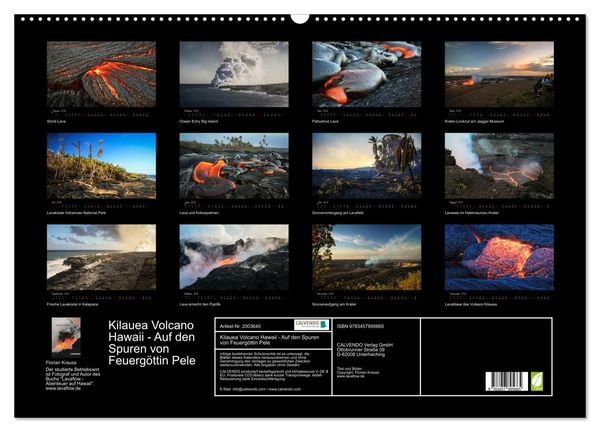 Produktbild: Kilauea Volcano Hawaii - Auf den Spuren von Feuerg&ouml;ttin Pele (Wandkalender 2026 DIN A2 quer), CALVENDO Monatskalender