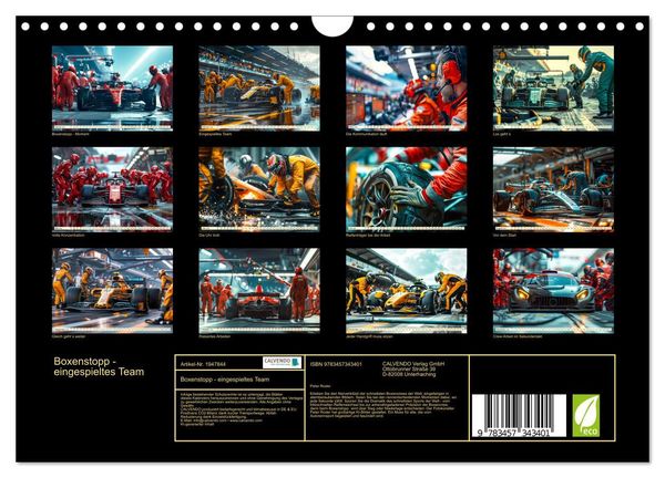 Produktbild: Boxenstopp - eingespieltes Team (Wandkalender 2026 DIN A4 quer), CALVENDO Monatskalender