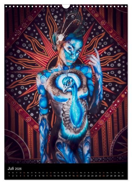 Produktbild: Klangk&ouml;rper - Bodypainting Adventures (Wandkalender 2026 DIN A3 hoch), CALVENDO Monatskalender