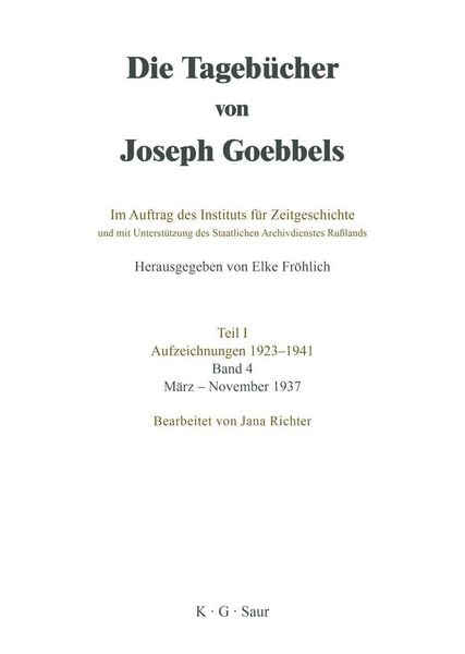Produktbild: M&auml;rz-November 1937