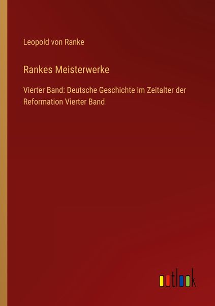 Rankes Meisterwerke, Taschenbuch von Leopold Ranke, Outlook, 9783368279363