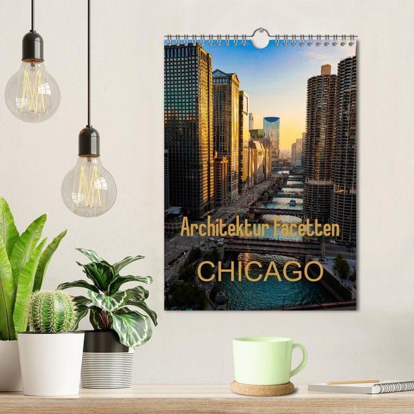 Produktbild: Architektur Facetten Chicago 2026 (Wandkalender 2026 DIN A4 hoch), CALVENDO Monatskalender