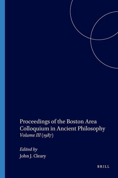 Produktbild: Proceedings of the Boston Area Colloquium in Ancient Philosophy