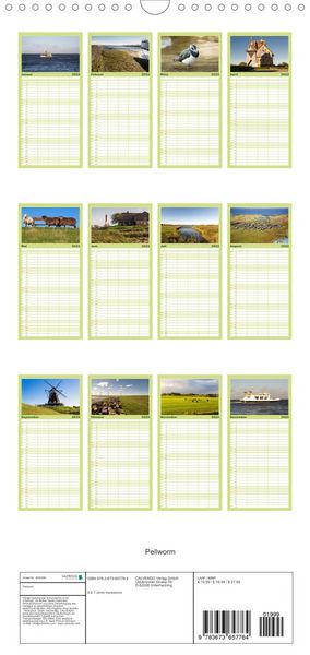 Produktbild: Familienplaner Pellworm 2022 (Wandkalender 2022 , 21 cm x 45 cm, hoch)