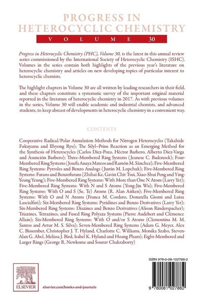 Produktbild: Progress in Heterocyclic Chemistry